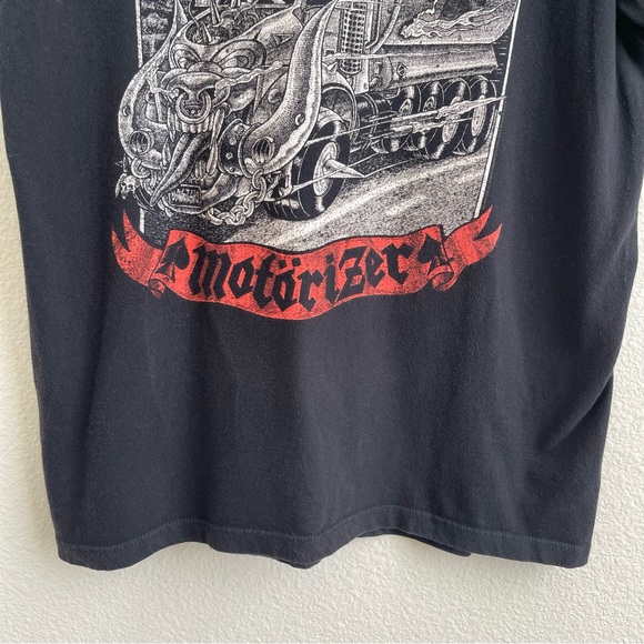 MOTÖRHEAD Black Red Motörizer Demon Semi Truck Short Sleeve Graphic Band Tee - Picture 3 of 8